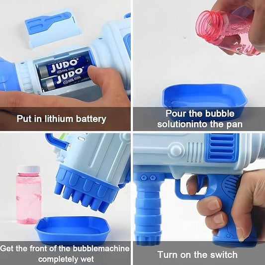 ماكينة فقاعات صابون شكل صاروخ