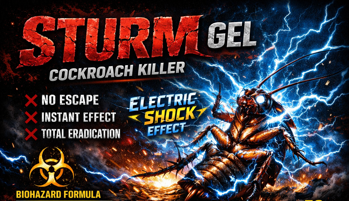 استرم جيل – الحل النهائي للقضاء على الصراصير Sturm gell